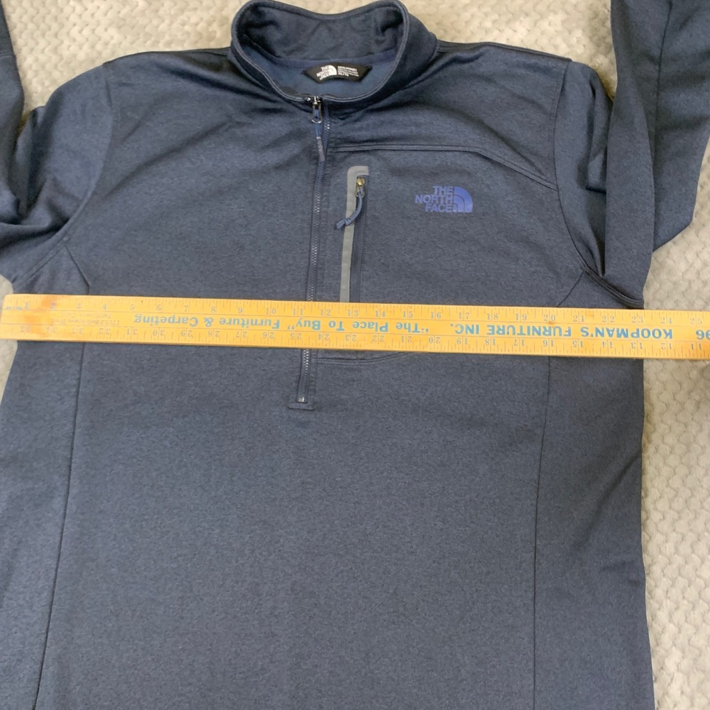 The North Face Fleece Pullover Mens XL Navy Blue Heather 1/4 Zip Outdoor - Picture 7 of 8